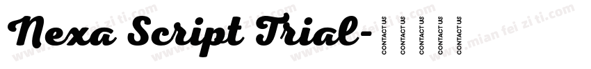Nexa Script Trial字体转换